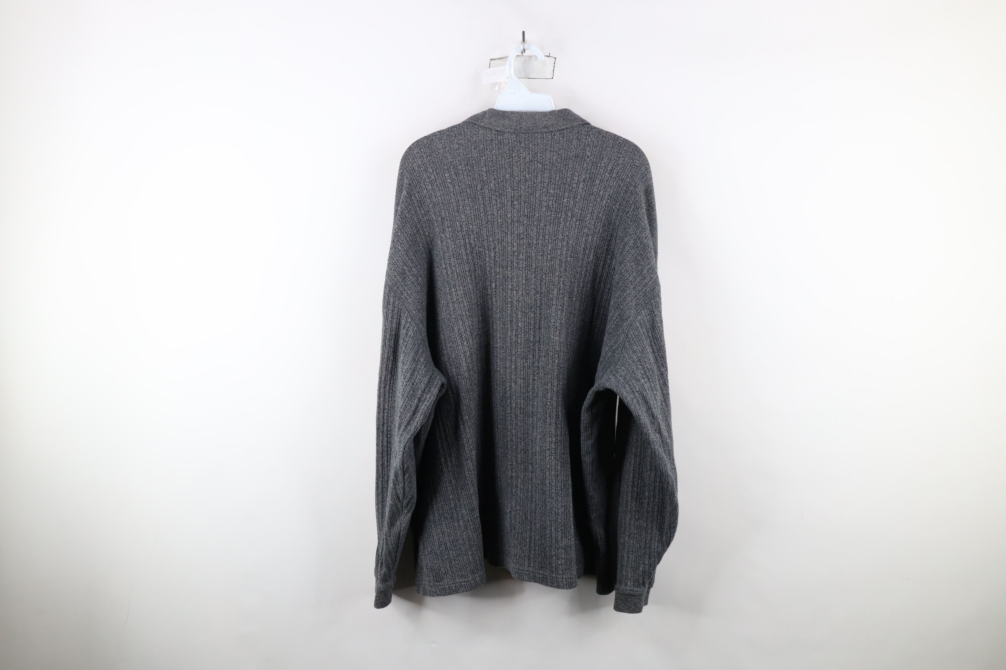 Vintage Vintage 90s Streetwear Knit Long Sleeve Rugby Polo Shirt Size US XXL / EU 58 / 5 - 6 Thumbnail