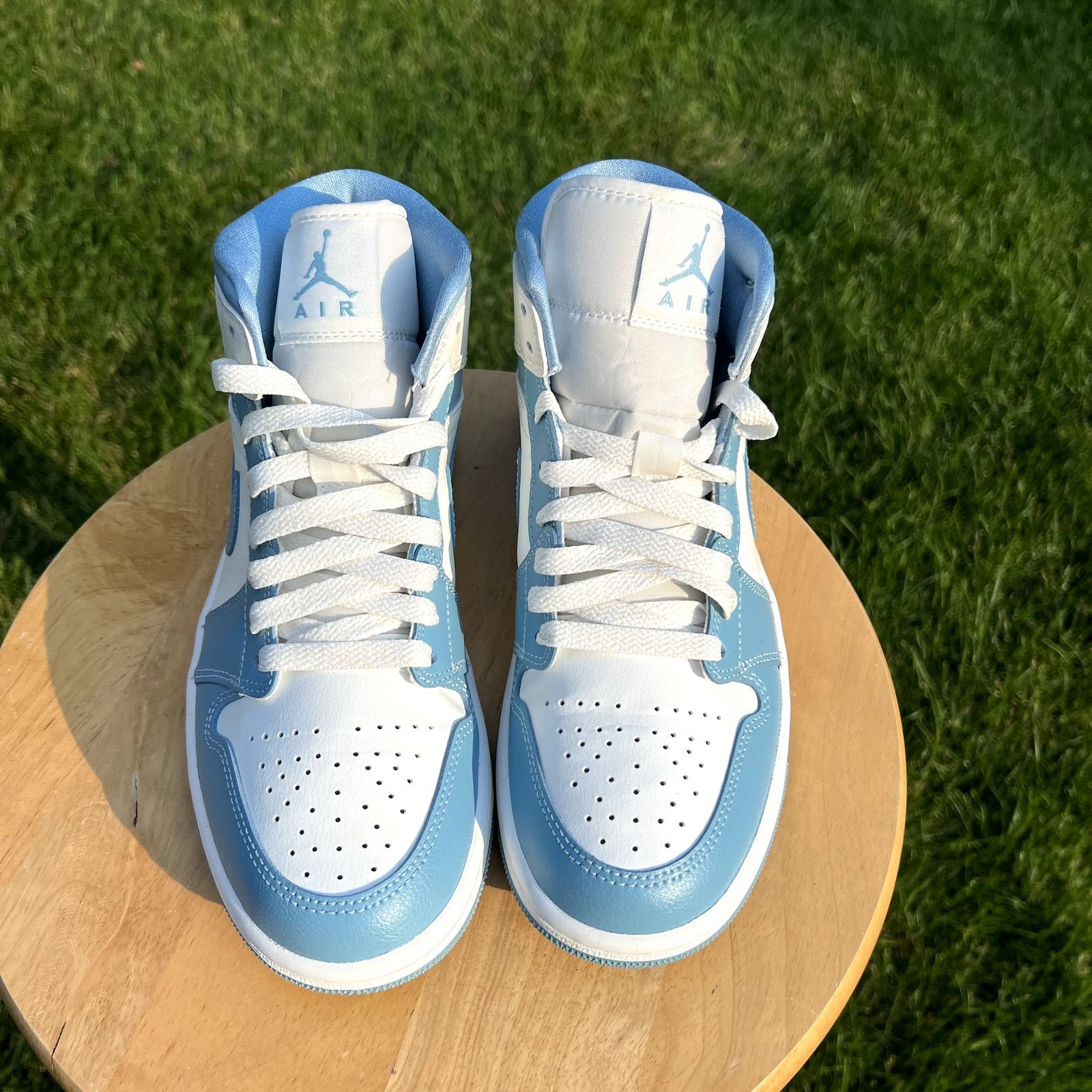 Jordan Brand × Nike Size 7 - Nike Air Jordan 1 Mid University Blue Women's Shoes Size US 7 / IT 37 - 4 Thumbnail