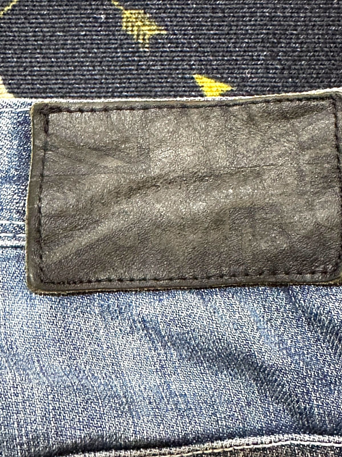 Los Angeles Apparel Vintage Andre Malraur Faded Whiskers Grunge Denim Size US 32 / EU 48 - 7 Thumbnail