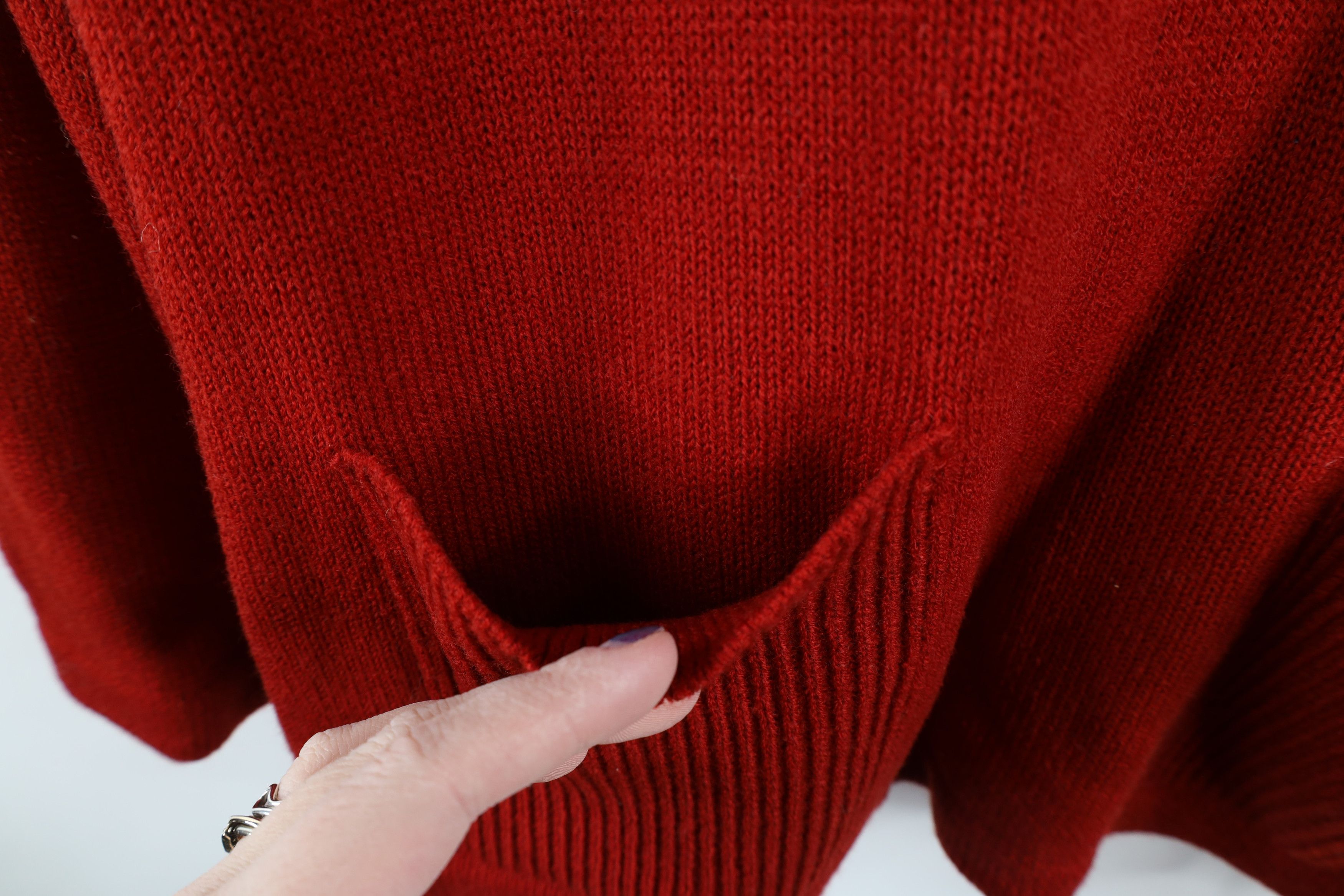 Vintage Vintage 70s Boho Chic Sleeve Ribbed Knit Henley Sweater Size M / US 6-8 / IT 42-44 - 4 Thumbnail