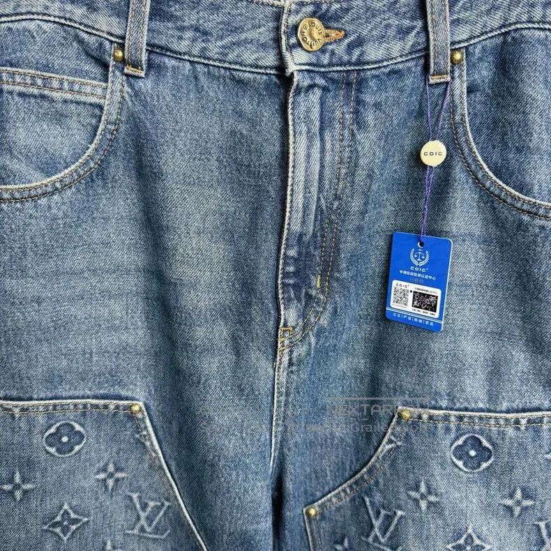 Louis Vuitton LV Louis Vuitton Logo Denim Pants. Size US 30 / EU 46 - 2 Thumbnail