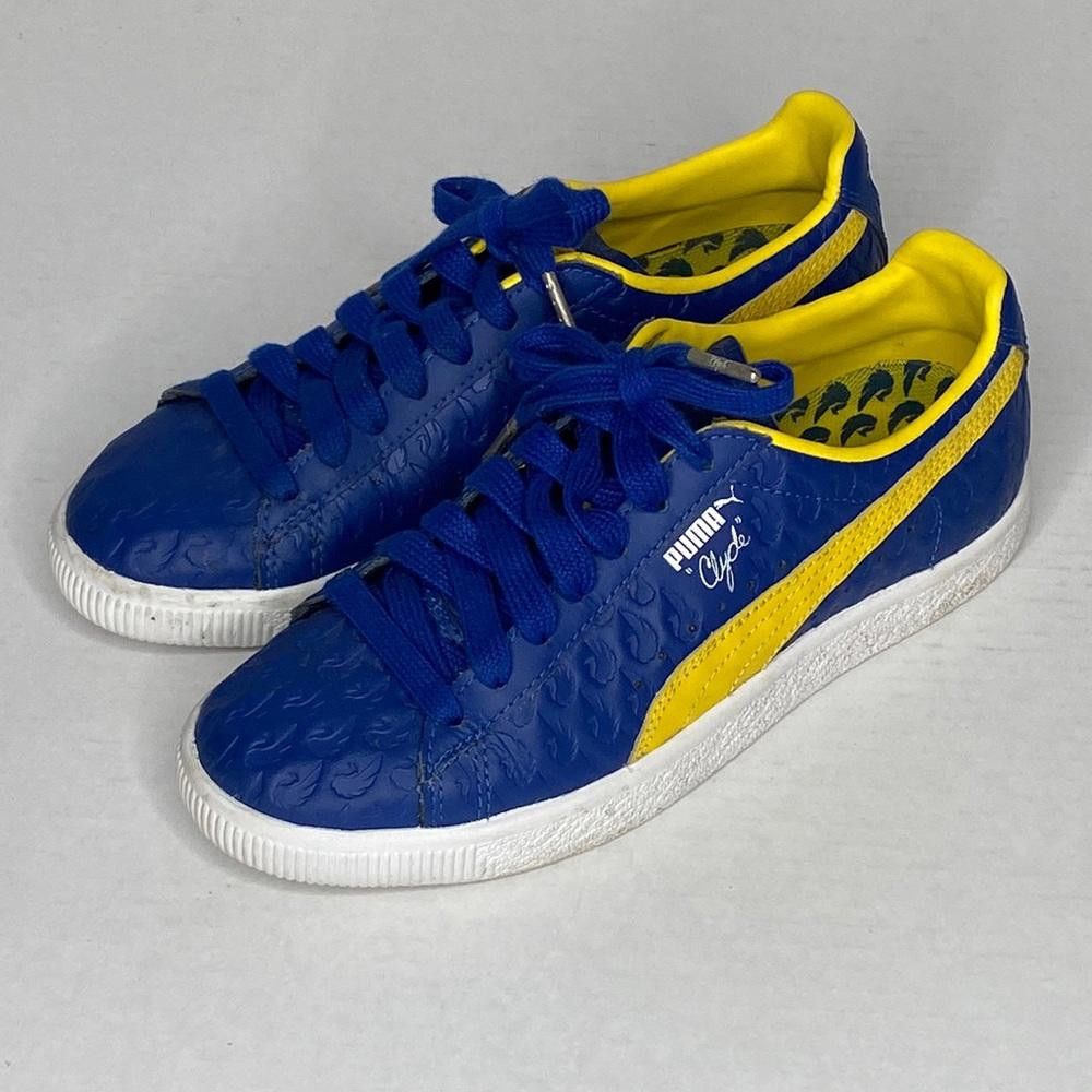 Puma Puma Clyde in Blue and Dandelion Yellow, 5.5 Size US 5.5 / EU 38 - 6 Thumbnail