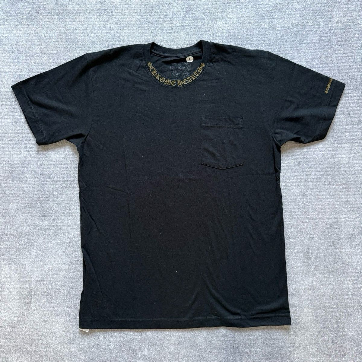 Chrome Hearts Chrome Hearts Gold Script T shirt L Size US L / EU 52-54 / 3 - 1 Thumbnail