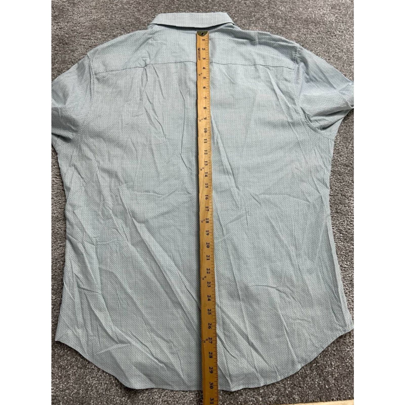 Bonobos Bonobos Slim Fit Shirt Mens XL Green Nylon Stretch Button Front Collared Weekend Size US XL / EU 56 / 4 - 4 Thumbnail