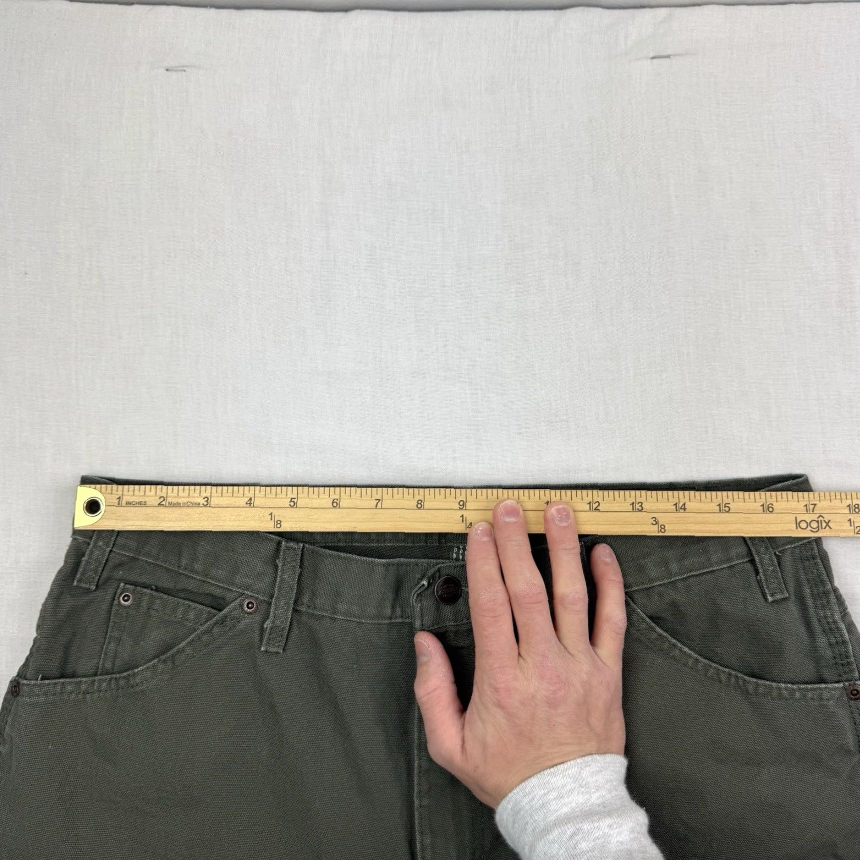 Dickies VINTAGE Dickies Carpenter Canvas Pants Men Green 36x32 Relaxed Grunge Y2K Workwear Casual Size US 36 / EU 52 - 4 Thumbnail