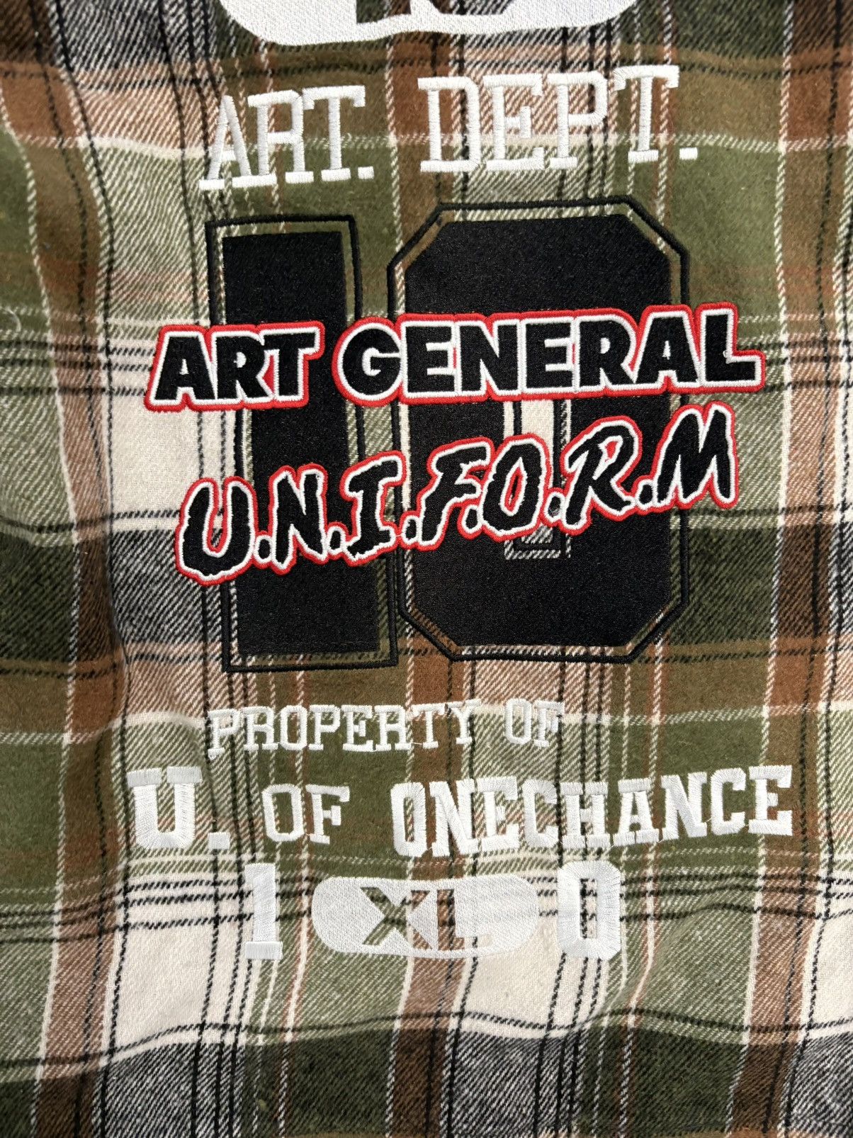 Vintage Onechance Art One Chance General Double Layer Flannel Size US XXL / EU 58 / 5 - 5 Thumbnail