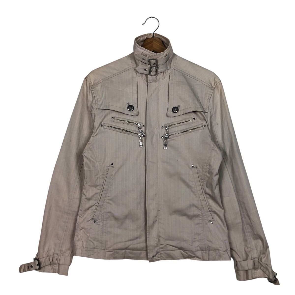 Japanese Brand Bomber Biker Jacket Punk Style Semantic Design Issey Miyake Size US L / EU 52-54 / 3 - 2 Thumbnail