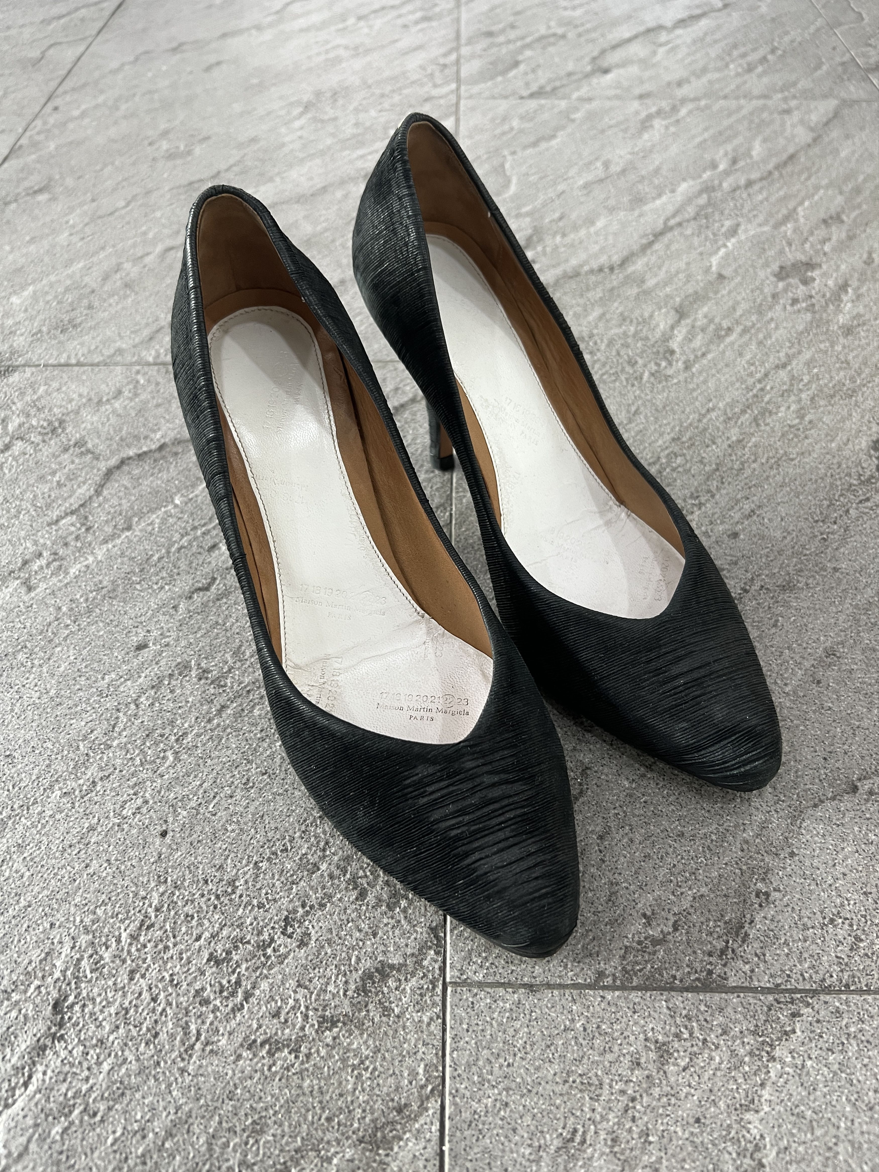 Maison Margiela Maison Margiela 22 Black Leather Pumps Heels EU35 Size US 5 / IT 35 - 4 Thumbnail