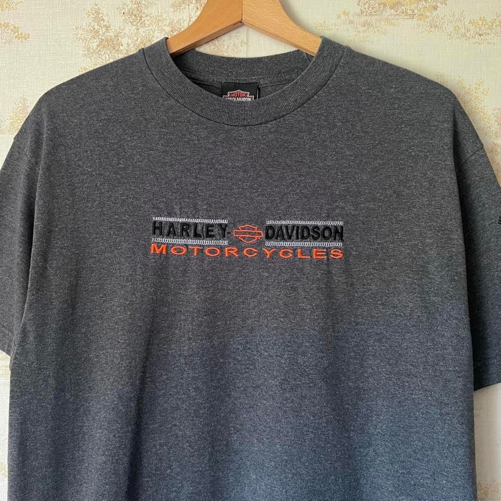 Harley Davidson 00s Harley-Davidson Embroidered Tee | Walters Bros | 20x29.5 Size US M / EU 48-50 / 2 - 1 Thumbnail