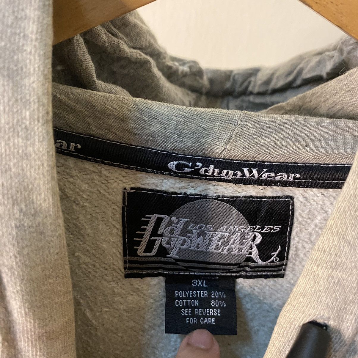Vintage Vintage Y2K G Dup Wear Los Angeles Streetwear Brand Hoodie Size US XXL / EU 58 / 5 - 5 Thumbnail
