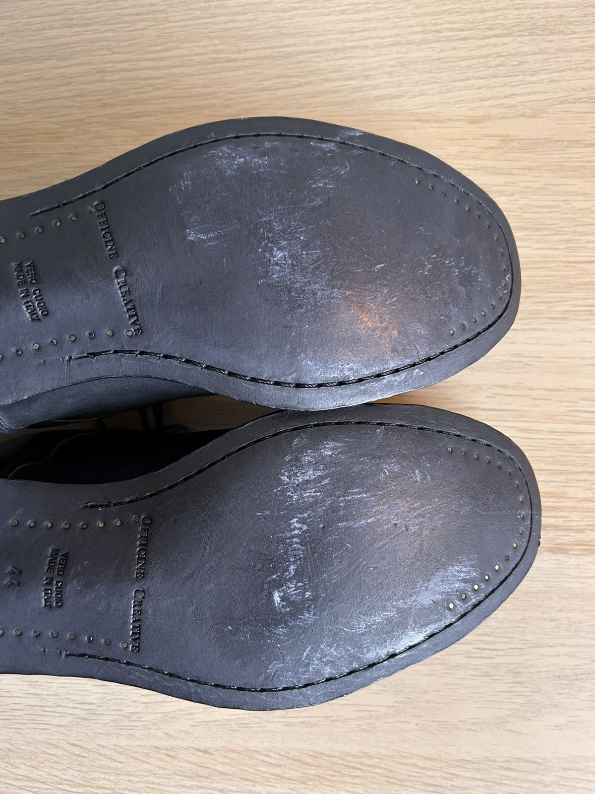 Officine Creative Black Stereo 003 Derby Shoes Size US 11 / EU 44 - 6 Thumbnail