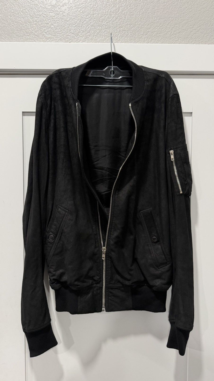 Rick Owens RICK OWENS “BLISTERED SUEDE MA-14 BOMBER JACKET Size US M / EU 48-50 / 2 - 1 Thumbnail