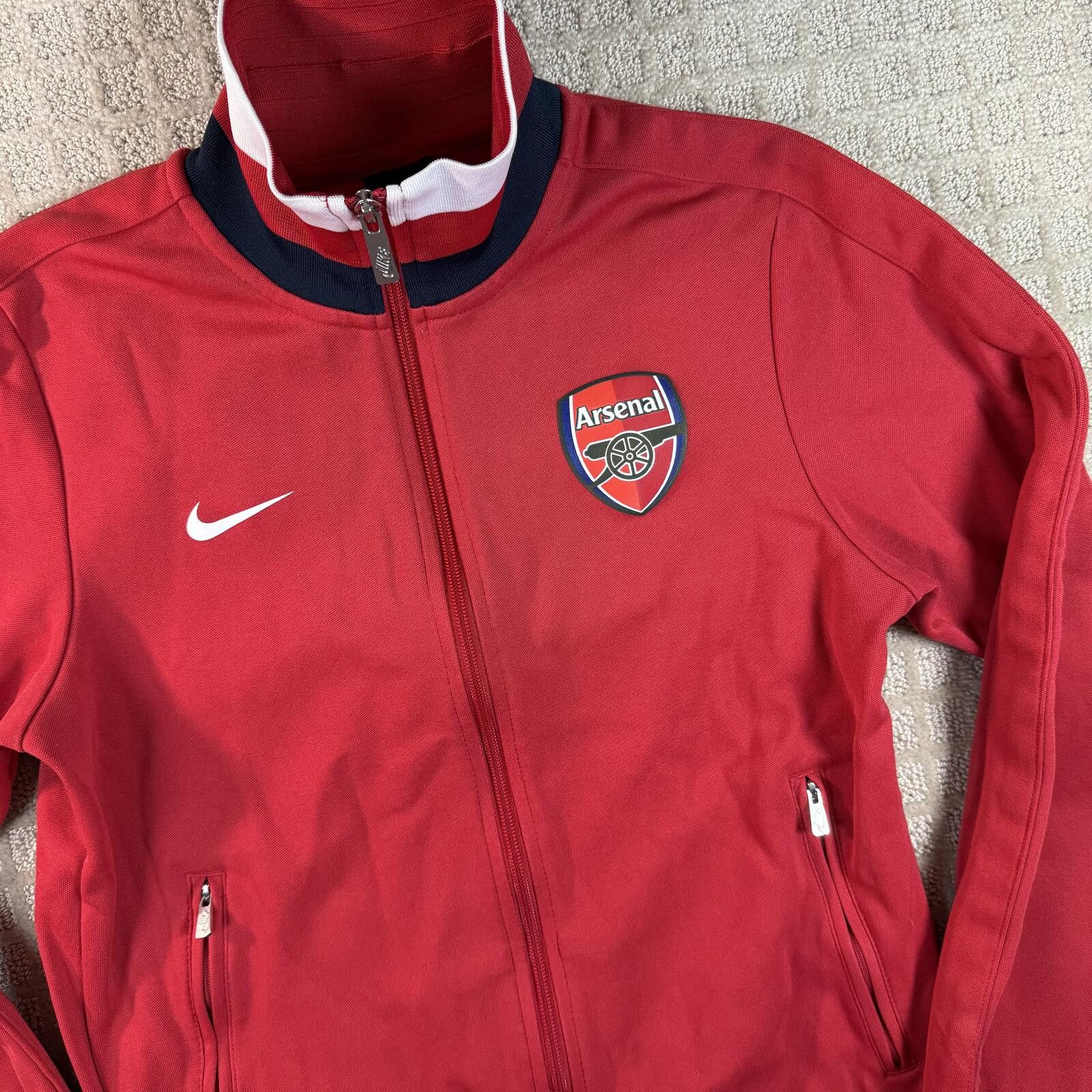 Nike Nike Arsenal Track Jacket Red Full Zip Small Size US S / EU 44-46 / 1 - 9 Thumbnail