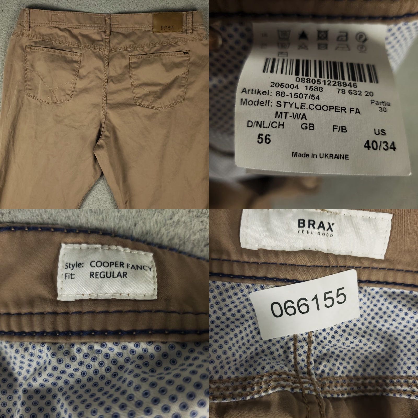 BRAX Brax Jeans Mens 40x28 Brown Cooper Casual Straight Leg Denim Pants Size US 40 / EU 56 - 8 Thumbnail
