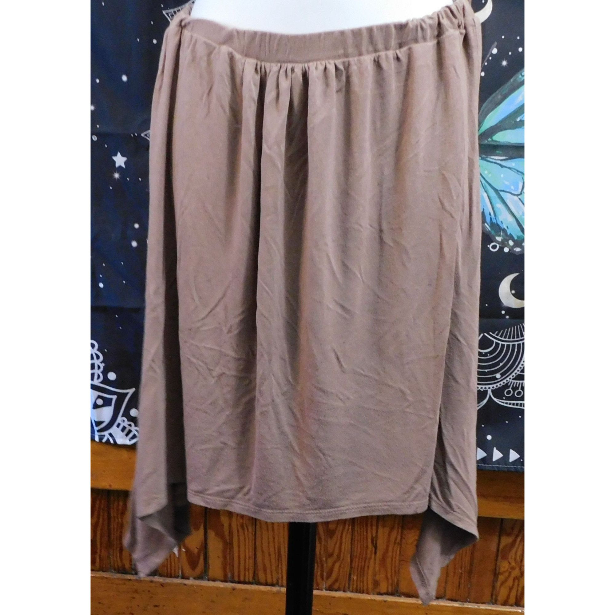 Other Loving People Shark Bite Skirt In Taupe Knit Size 28" / US 6 / IT 42 - 2 Thumbnail