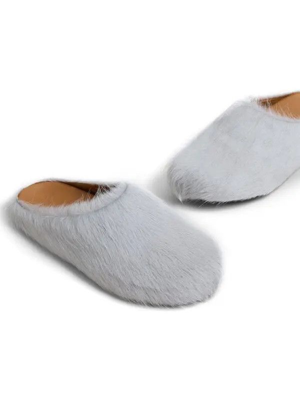 Marni o1w1db10426 Long-Haired Calfskin in Grey Size US 8 / EU 41 - 5 Thumbnail