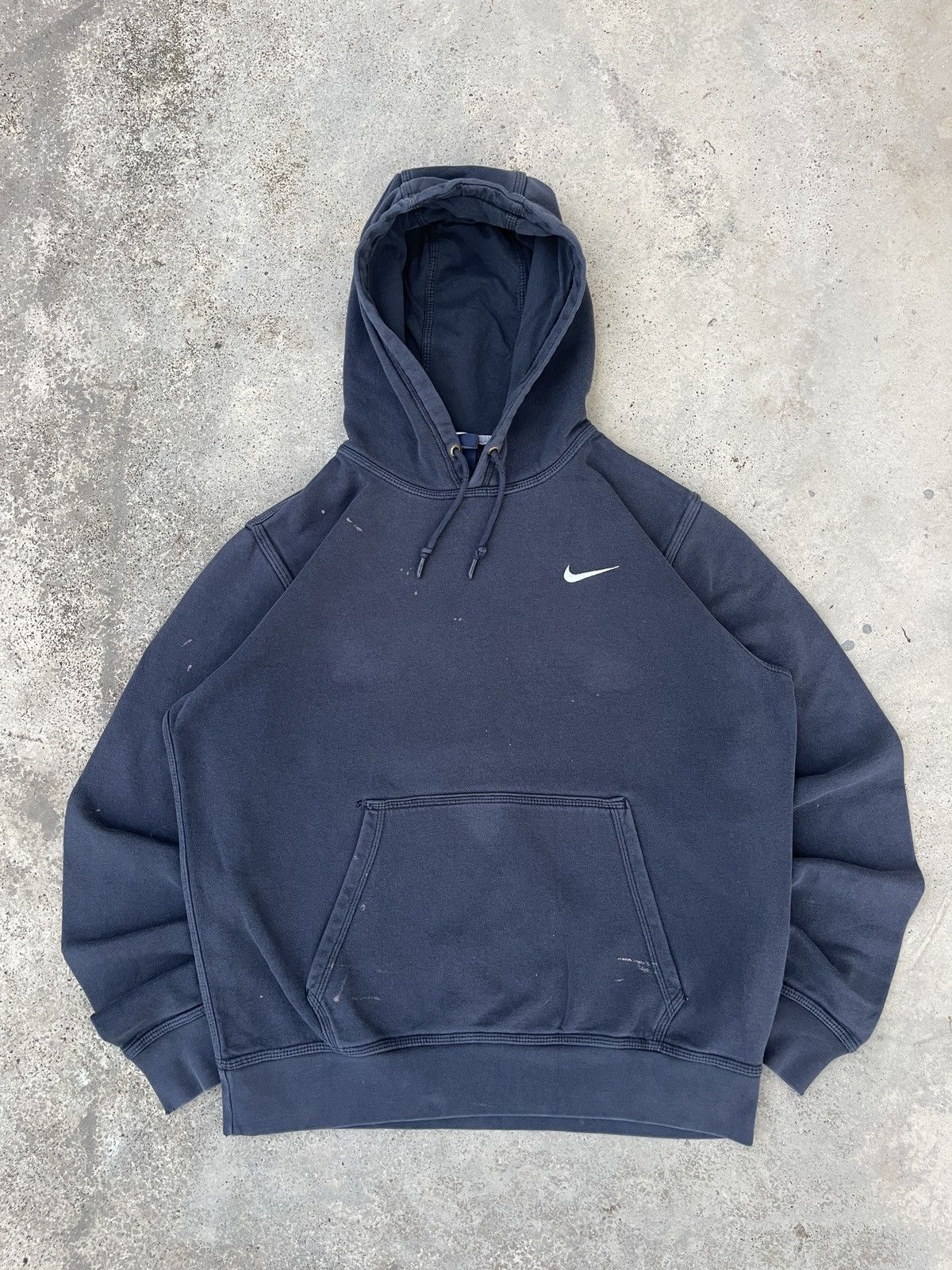 Nike × Vintage Vintage Nike Small Swoosh Pullover Hoodie Size US L / EU 52-54 / 3 - 1 Thumbnail