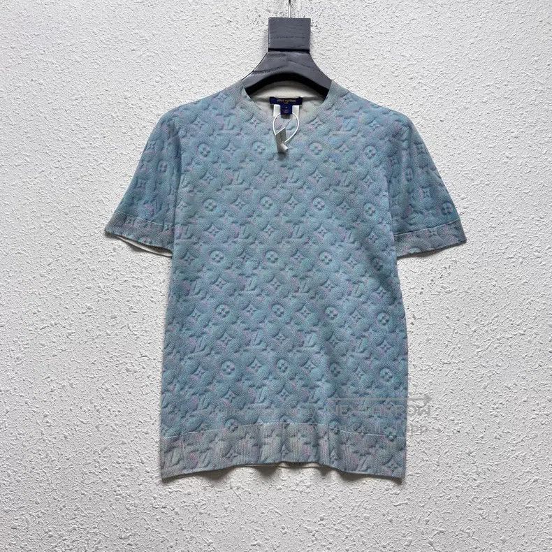 Other Louis Vuitton Knitted cashmere blue presbyopic full print Size US S / EU 44-46 / 1 - 1 Thumbnail