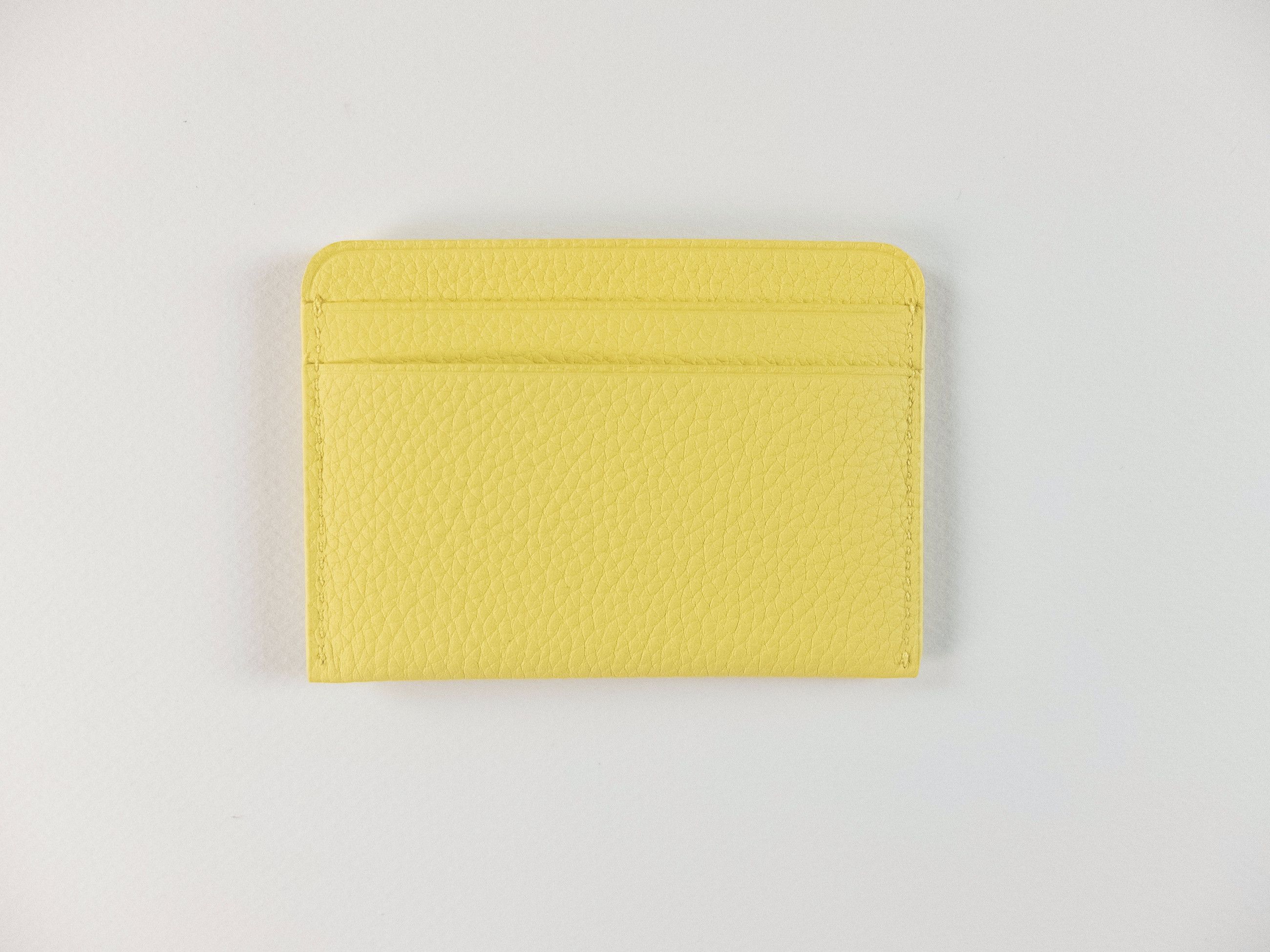 Loro Piana LORO PIANA Crest yellow leather card holder wallet Size ONE SIZE - 3 Thumbnail