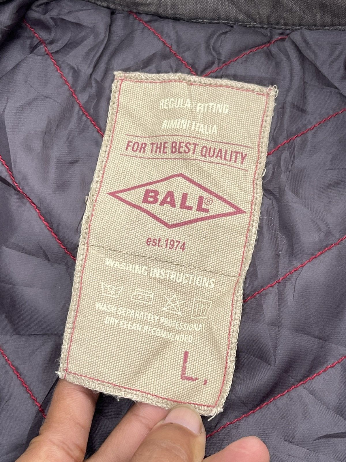 Le Grande Bleu (L.G.B.) 🔥Vintage Ball Raider Jacket With Belt Size US L / EU 52-54 / 3 - 13 Thumbnail