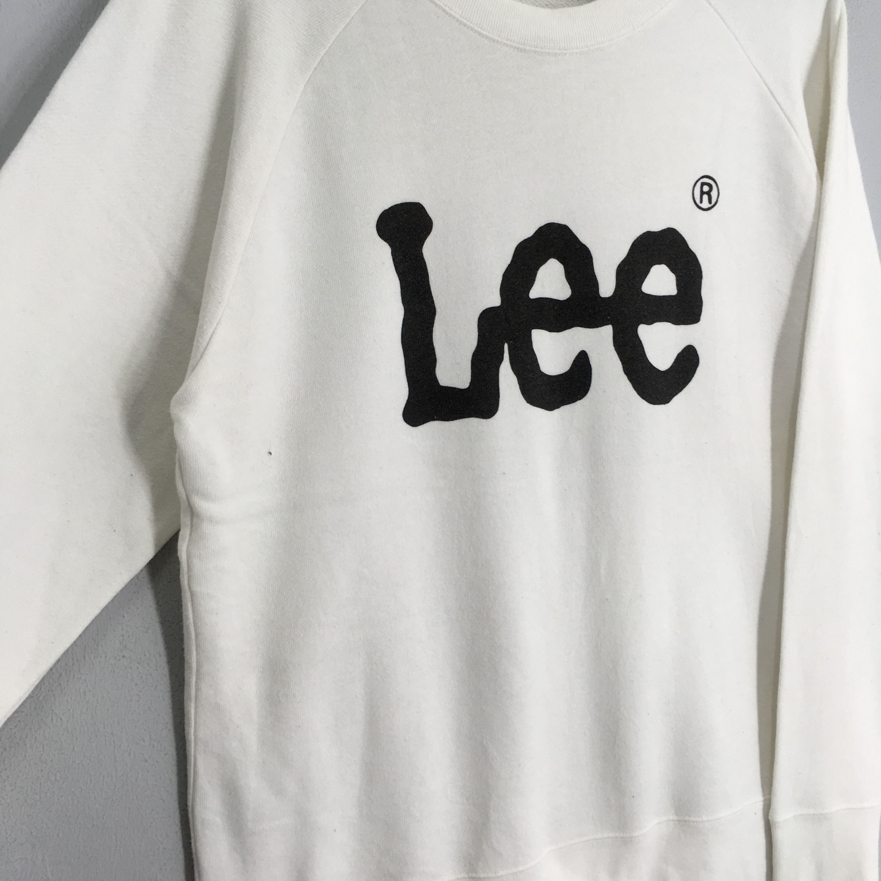 Lee Vintage 90's Lee Usa White Sweatshirt - 143 Size US L / EU 52-54 / 3 - 6 Thumbnail