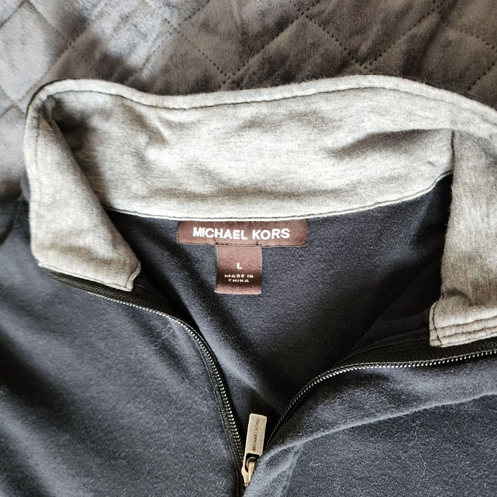 Michael Kors Michael Kors 1/4 Zip Pullover Sweater Shirt Mens Large L Long Sleeve Black Size US L / EU 52-54 / 3 - 2 Thumbnail