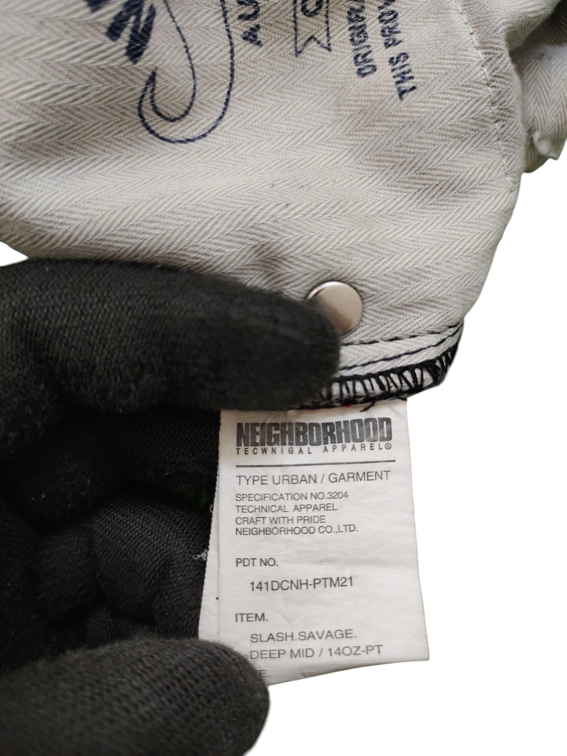 Neighborhood × Wtaps Neighborhood Dp-Mid Selvedge Patchwork Distress Denim Jeans Size US 34 / EU 50 - 12 Thumbnail