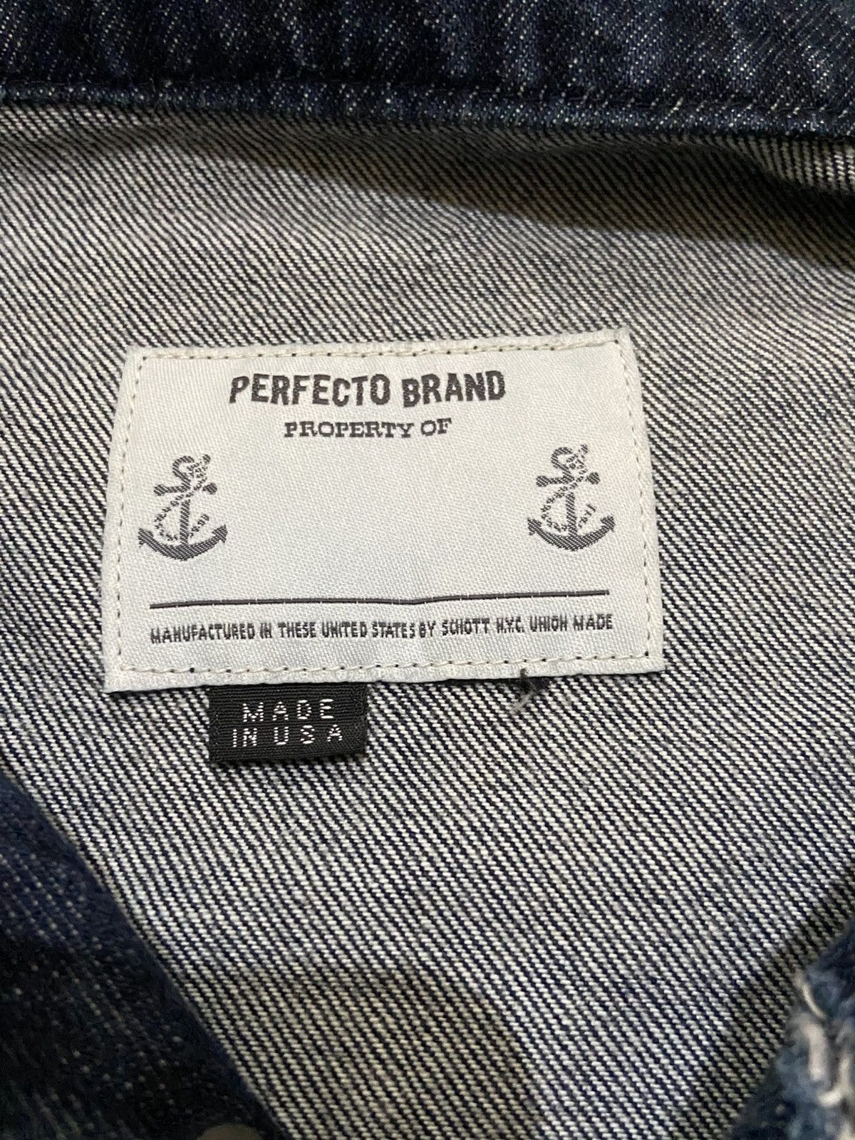 Felix × Schott Denim Hoodie Schott / Perfecto Brand Size US XL / EU 56 / 4 - 4 Thumbnail
