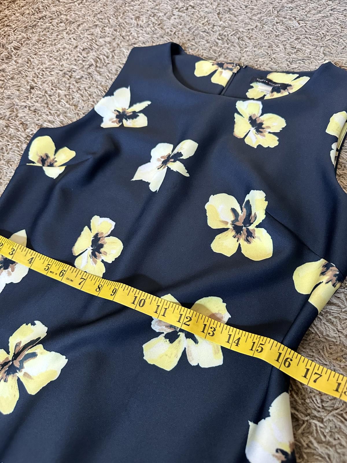 Tommy Hilfiger Floral Print Sleeveless Dress - Elegant Summer Fashion Size XL / US 12-14 / IT 48-50 - 12 Thumbnail