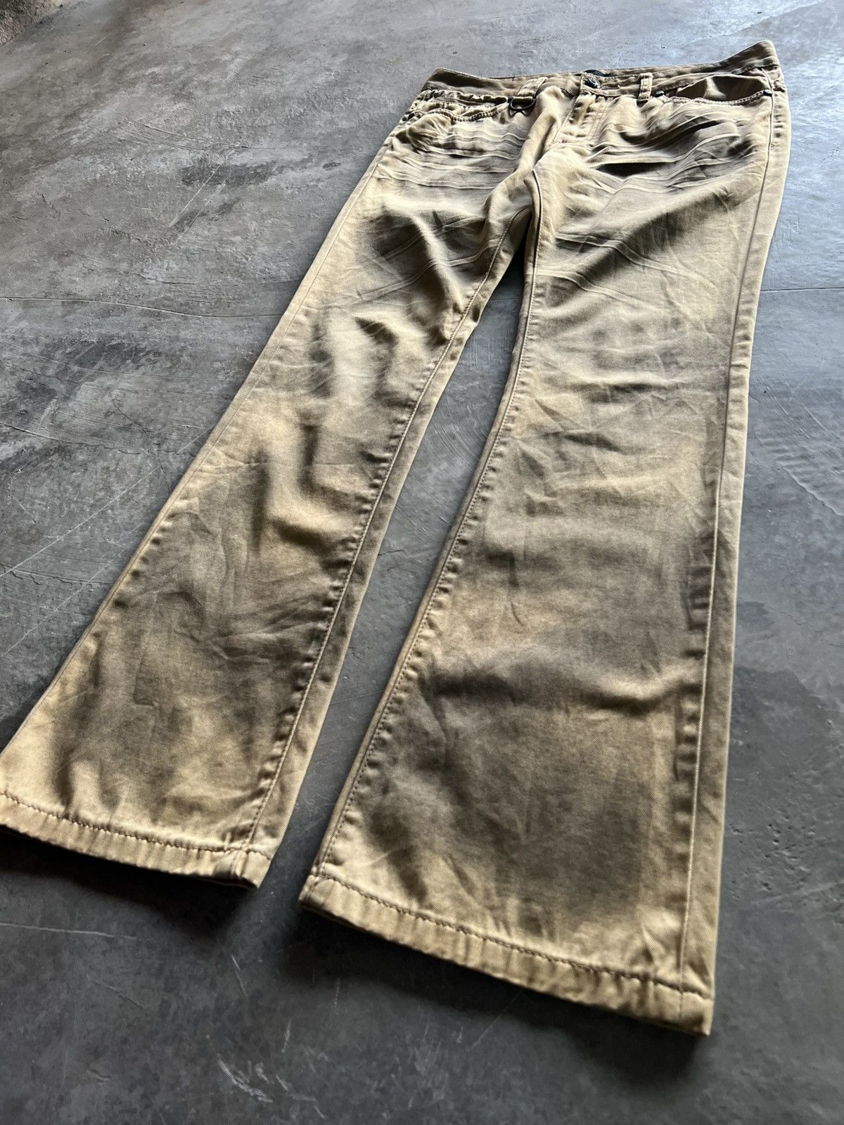 If Six Was Nine Flared roshell waxed denim dirty style japanese jeans Size US 34 / EU 50 - 12 Thumbnail