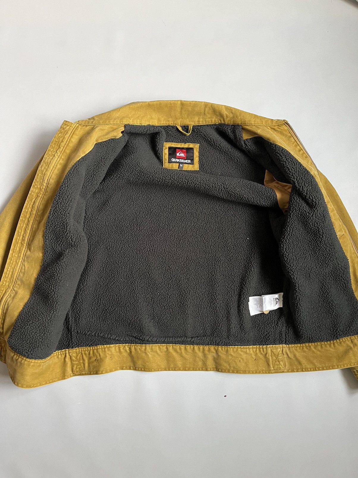 Quiksilver Quiksilver Men Mustard Sherpa Zip Jacket Size US M / EU 48-50 / 2 - 11 Thumbnail