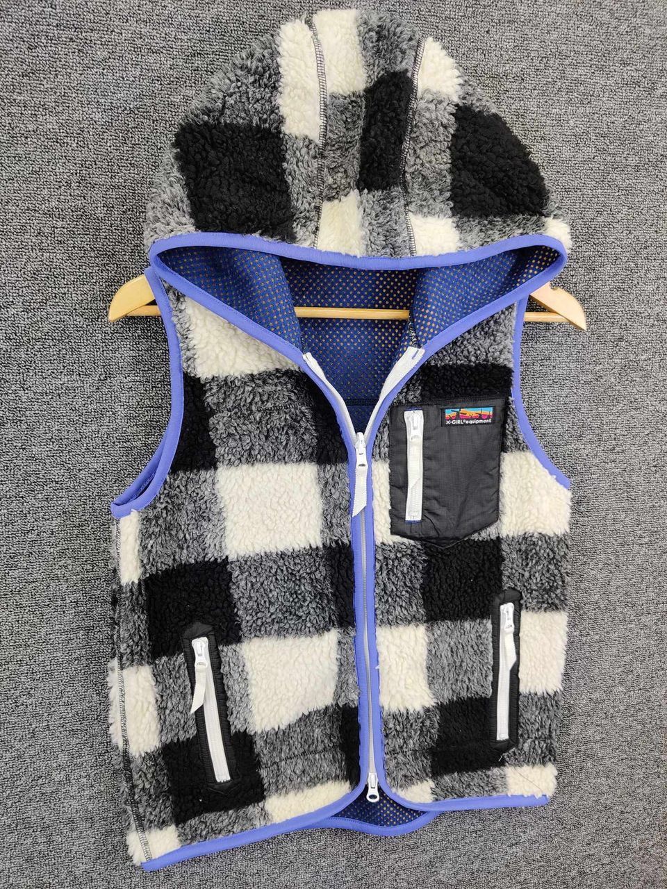 Vintage X-Girl Fleece Sherpa Outdoor Vest Size US S / EU 44-46 / 1 - 3 Thumbnail