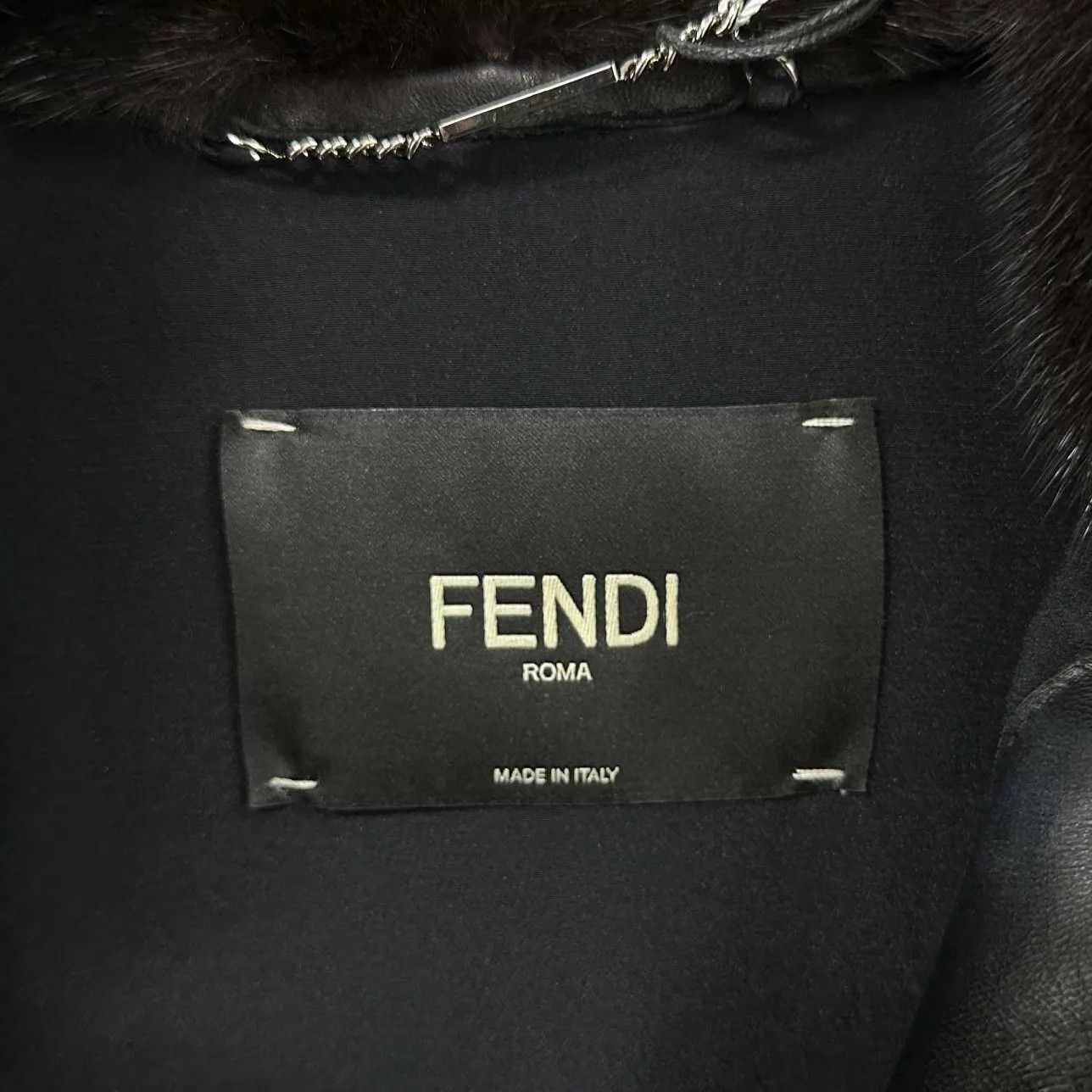 Fendi FENDI White Stripe Mink Fur Pearl Jacket 38 Size XS / US 0-2 / IT 36-38 - 6 Thumbnail