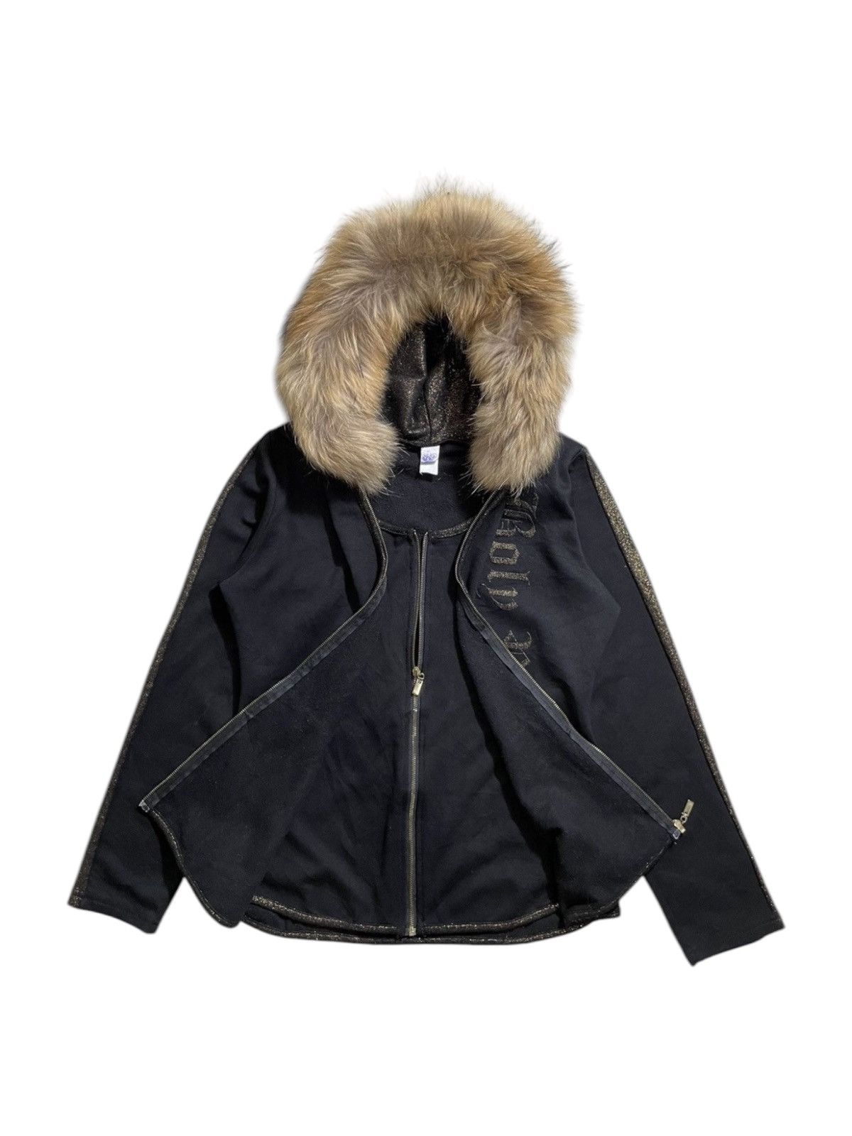 Japanese Brand × Other × Vintage Japanese brand Double layer Fur Hoodie gothic lgb style Size US M / EU 48-50 / 2 - 3 Thumbnail