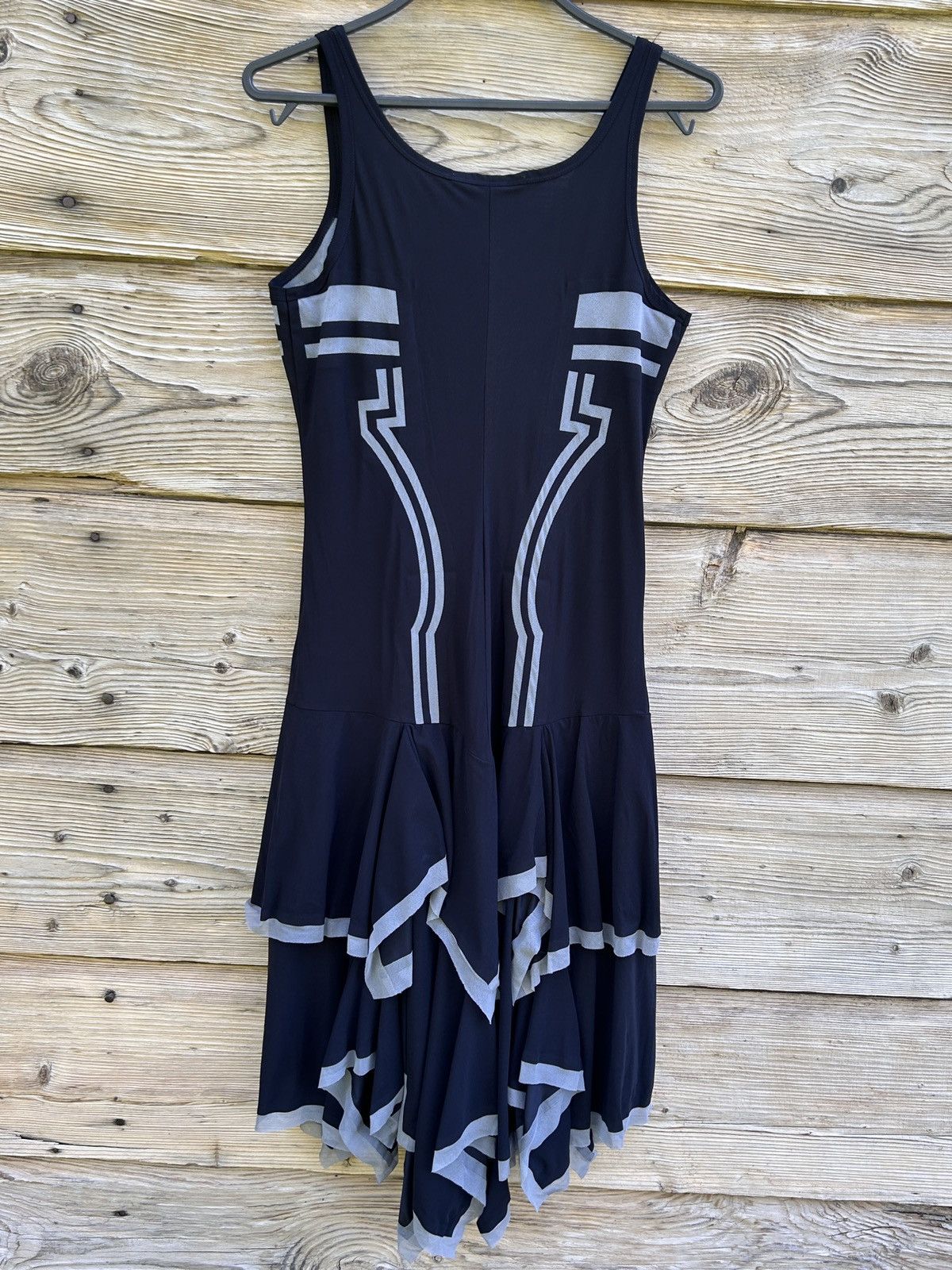 Marithe + Francois Girbaud 00s Vintage Marithe Francois Girbaud Cyberpunk Mid Dress Size M / US 6-8 / IT 42-44 - 5 Thumbnail