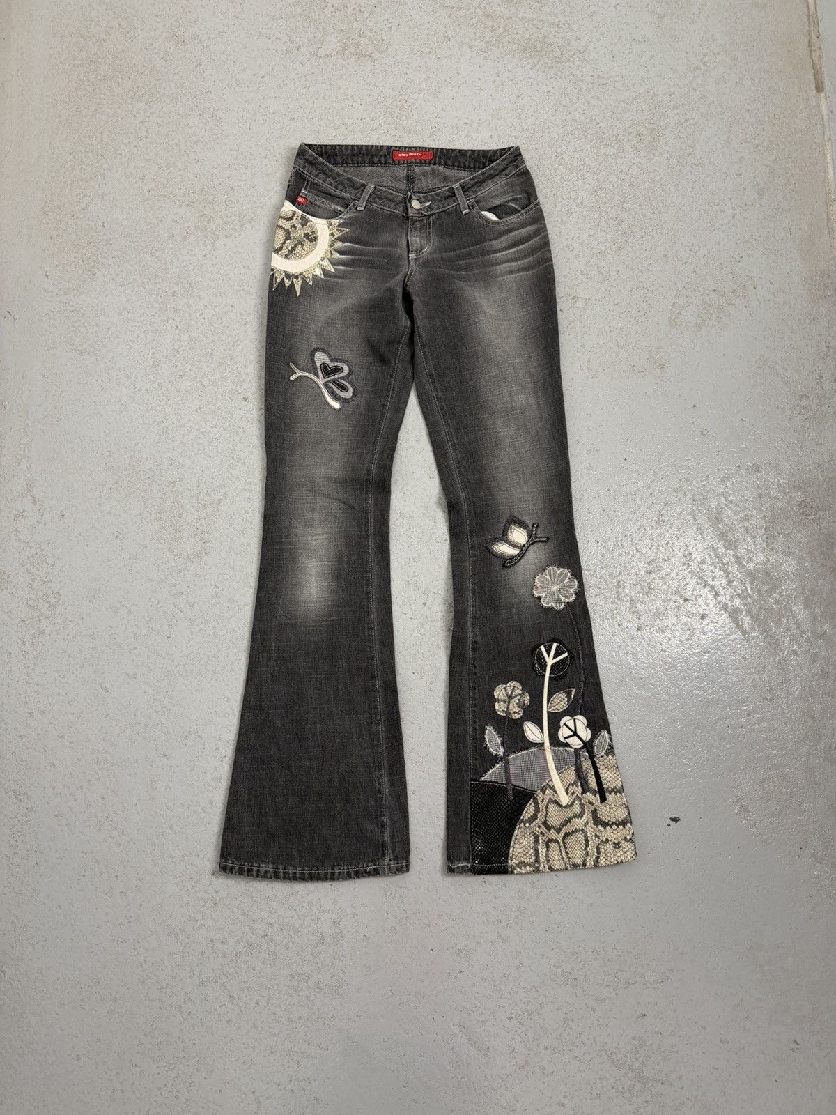 Miss Sixty Miss Sixty Flared Low Rise Jeans Size 29" - 1 Thumbnail