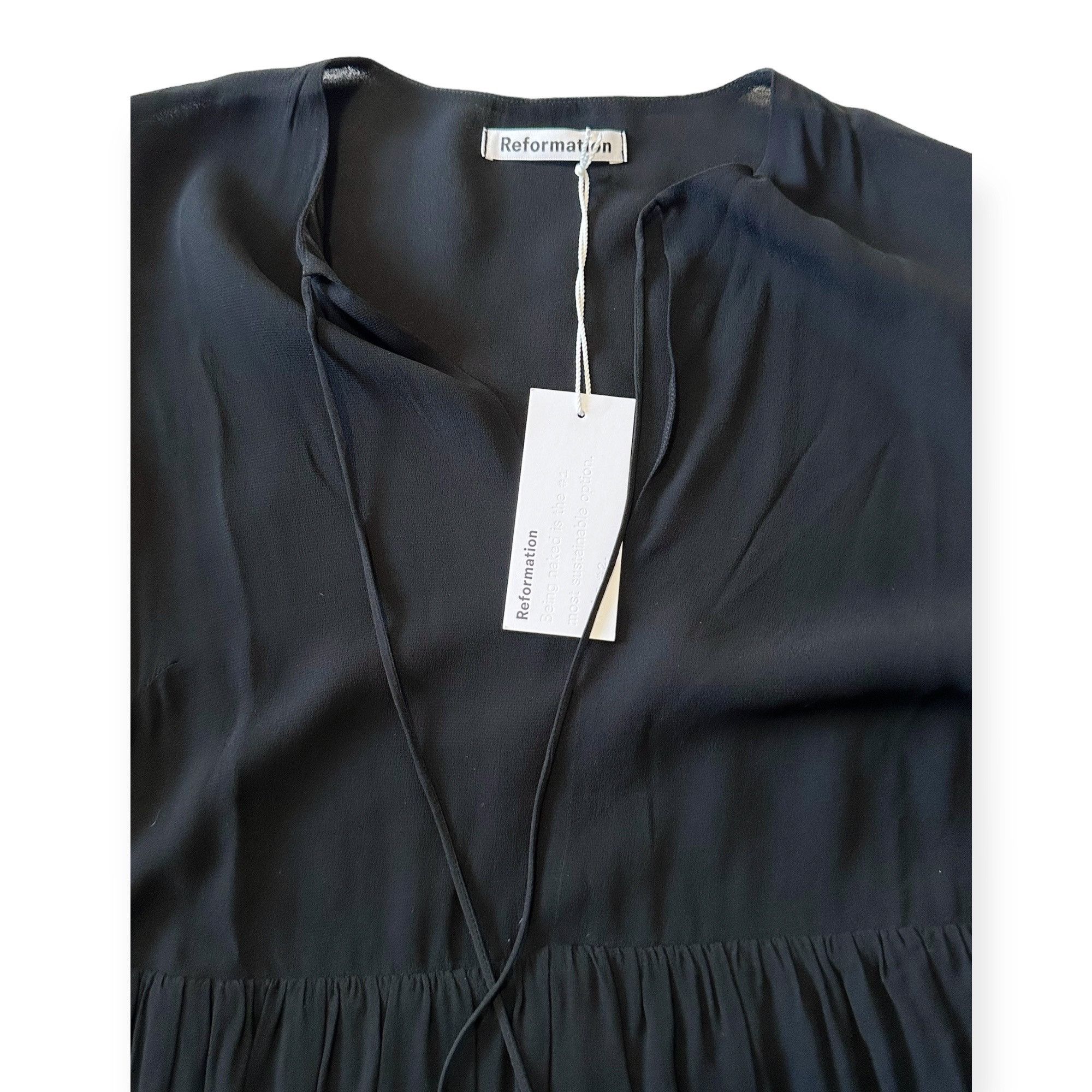 Reformation Reformation Chive black maxi dress, Size XS, New with tag Size XS / US 0-2 / IT 36-38 - 10 Thumbnail