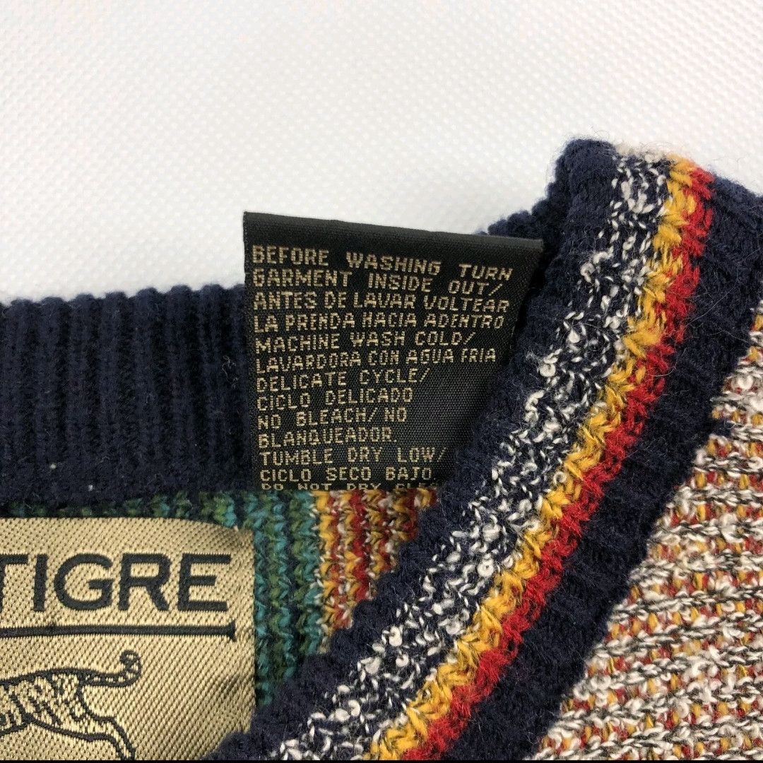 Le TIGRE Vintage 90s rainbow geometric pattern sweater Size US L / EU 52-54 / 3 - 5 Thumbnail