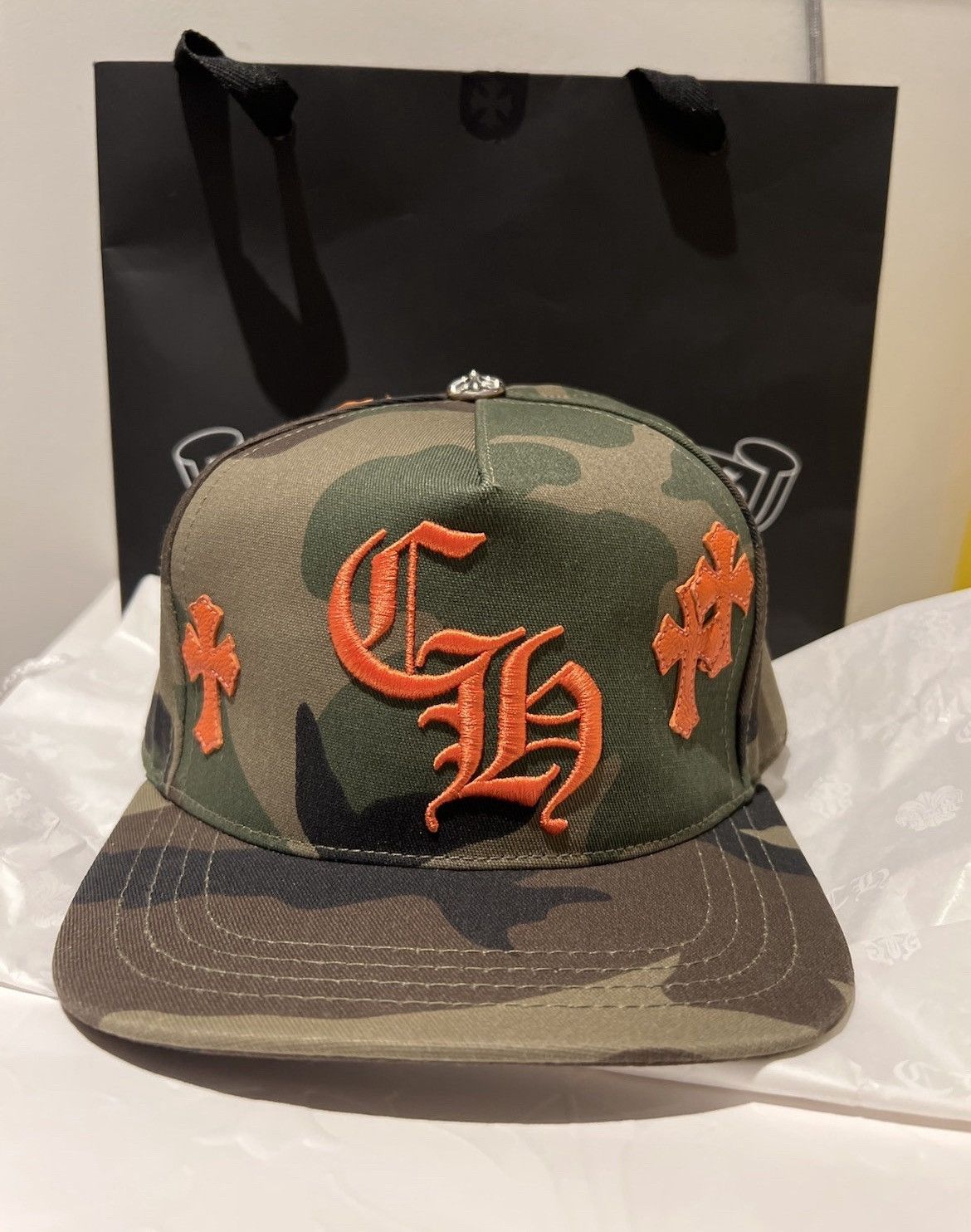 image of Chrome Hearts Camo Hat Cap, Men's
