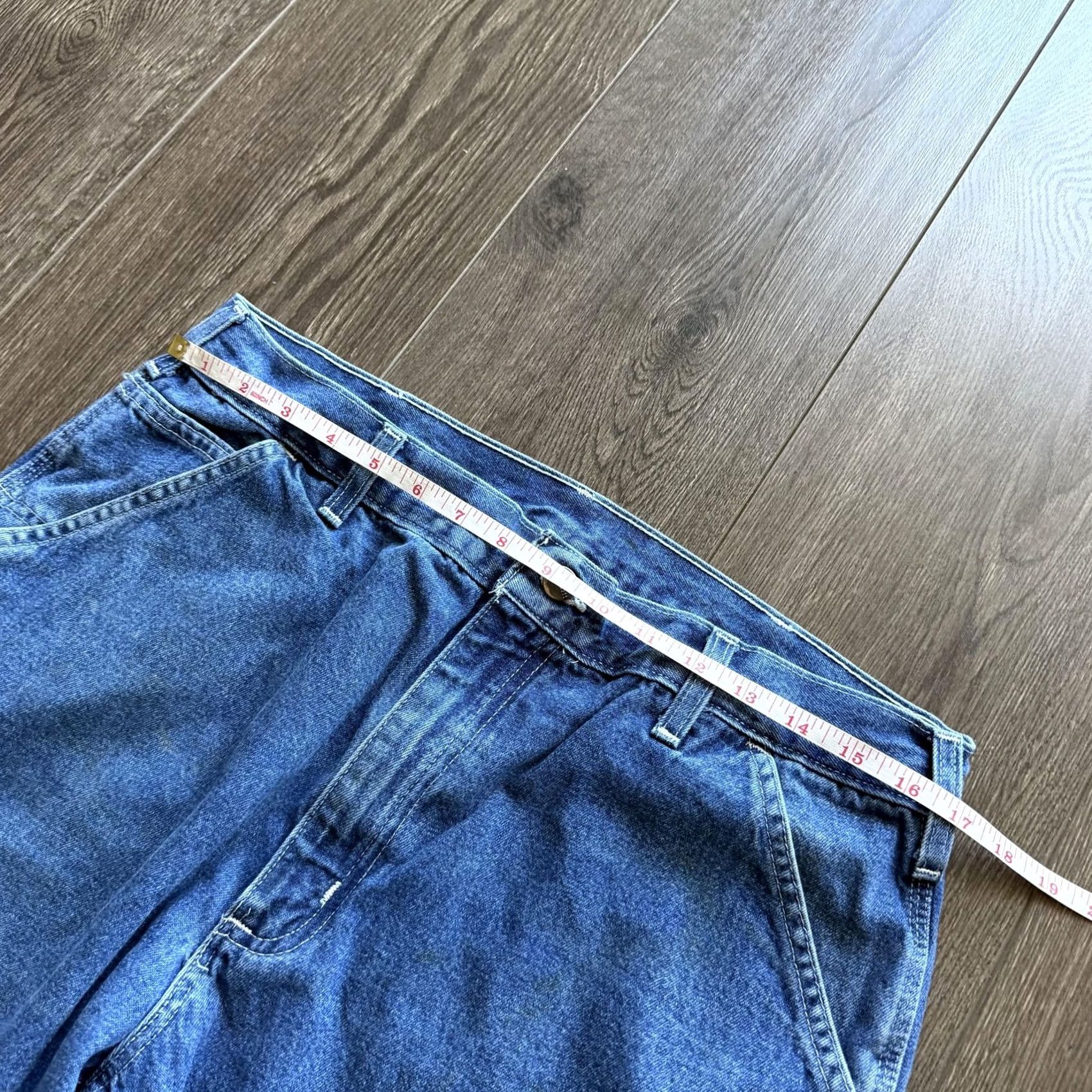 Carhartt Y2K Baggy Carhartt Carpenter Jeans 36x30 Blue Medium Wash Distressed Denim B13 Size US 36 / EU 52 - 6 Thumbnail