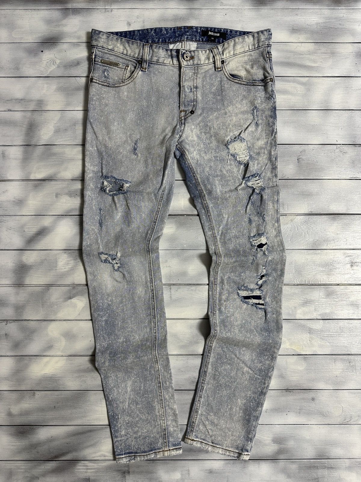Just Cavalli Rare Luxury Jeans Just Cavalli Distressed Denim Size 31 Size US 31 - 1 Thumbnail