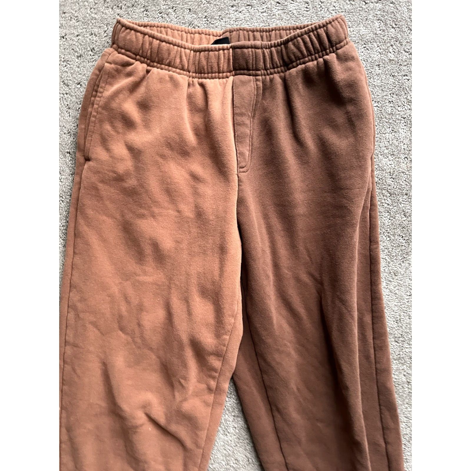 Pacsun VINTAGE PacSun Sweat Jogger Pants Womens XS Brown 2 Tone Fleece Logo Casual Activewear Size 26" / US 2 / IT 38 - 2 Thumbnail