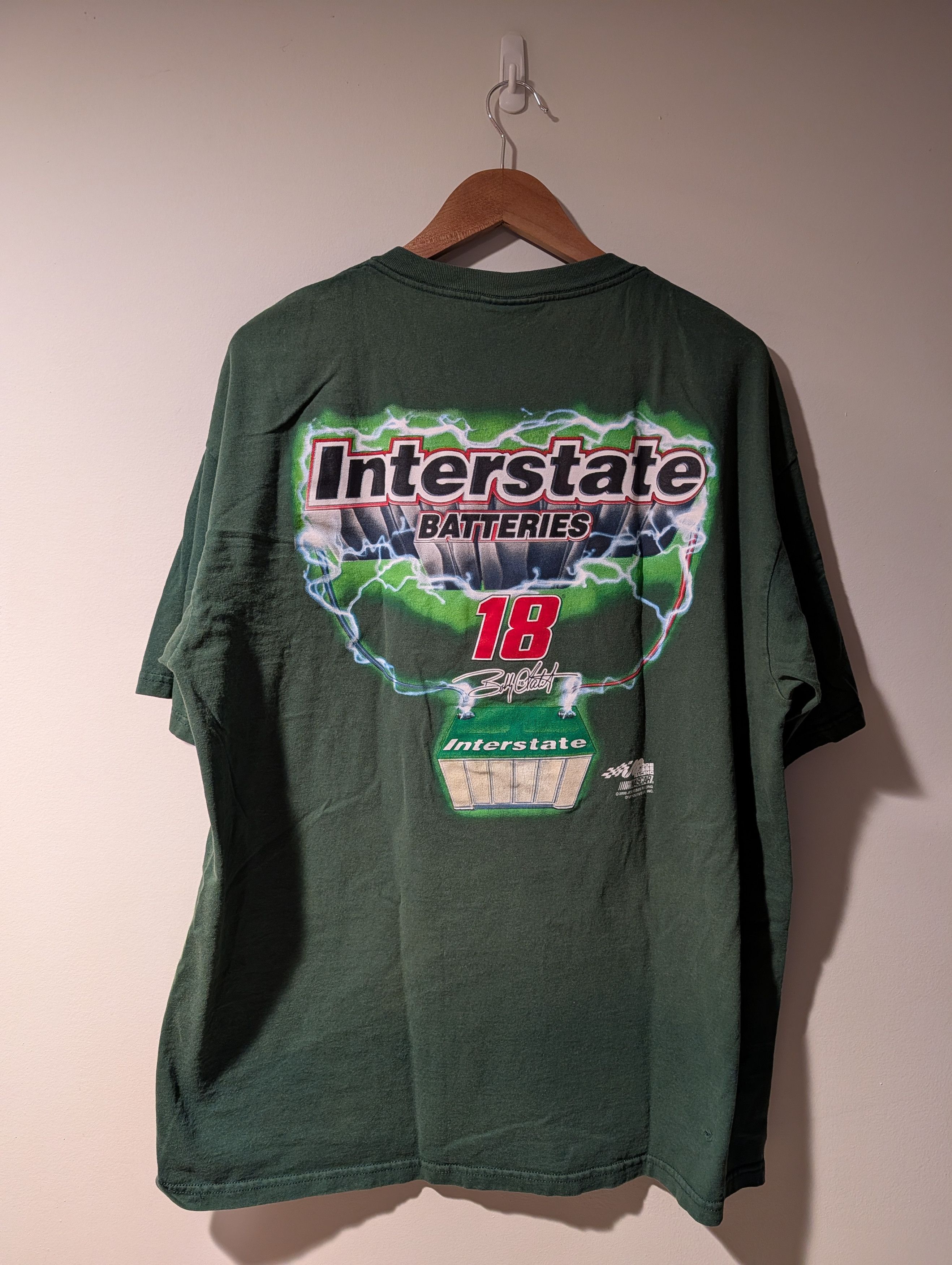 NASCAR Vintage 2000 NASCAR Interstate Batteries Bobby T-Shirt Size US XL / EU 56 / 4 - 7 Thumbnail