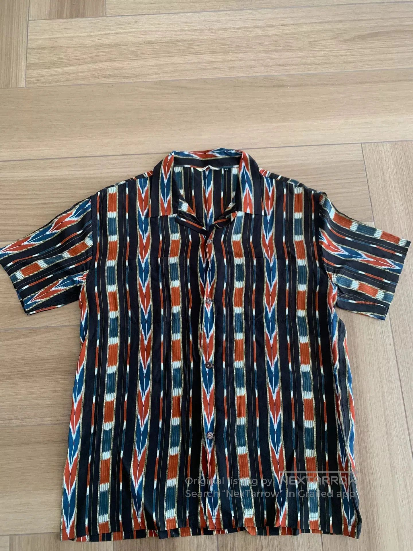 Japanese Brand THE FLAT HEAD Native Border Shirt Japan Made. Size US S / EU 44-46 / 1 - 1 Thumbnail