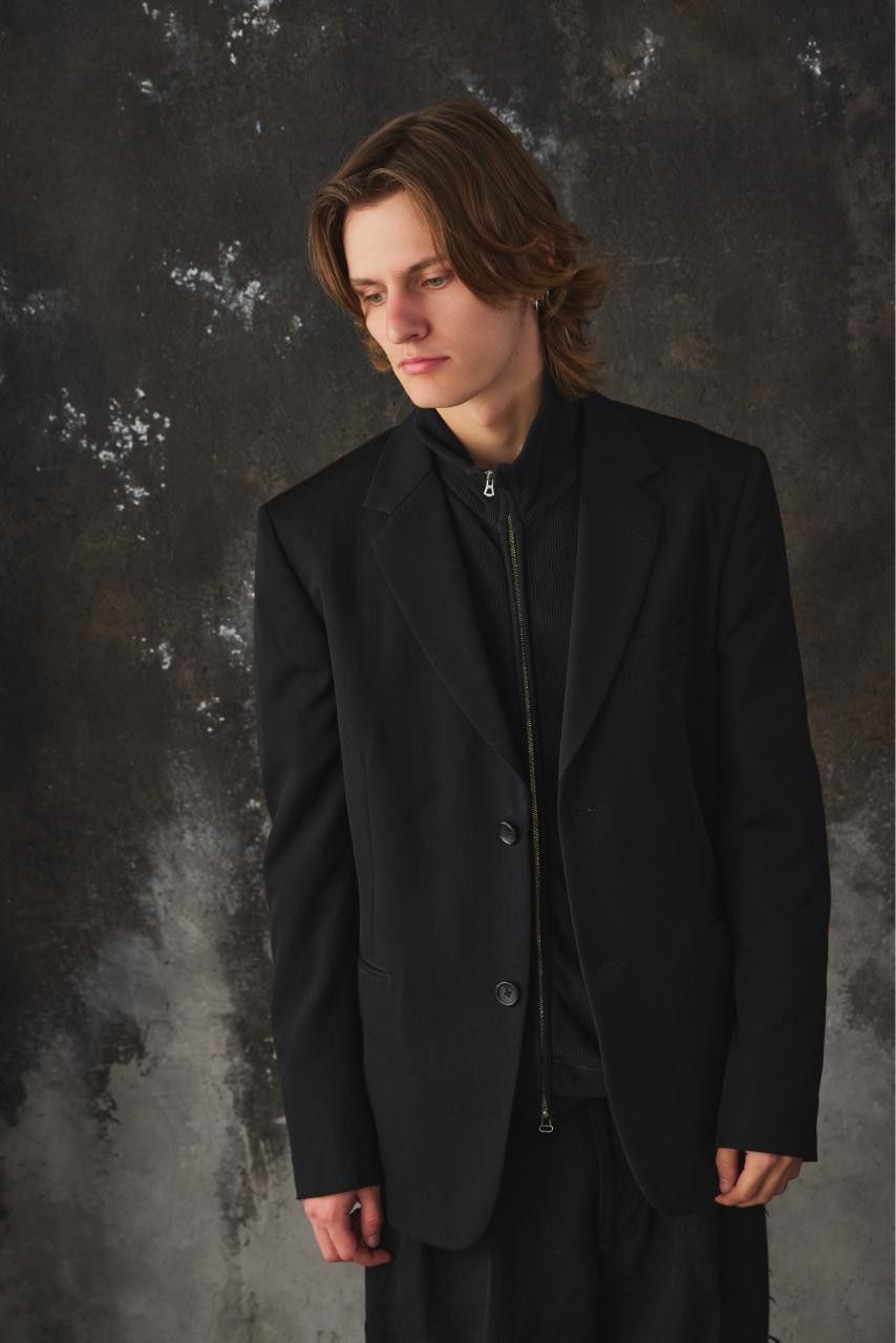 Yohji Yamamoto Yohji Yamamoto COSTUME D'HOMME Wool Gabardine Suit Jacket Size 44R - 5 Thumbnail