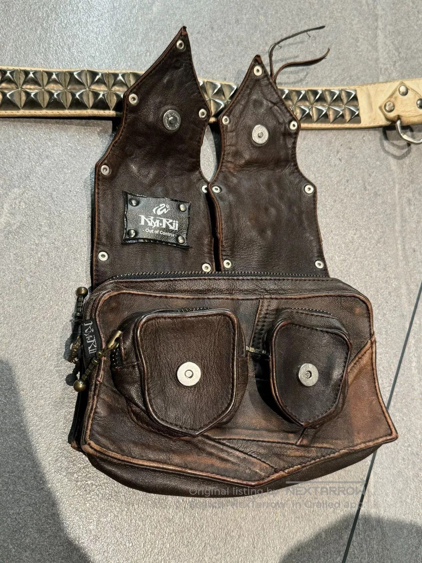 Rick Owens kmrii Double Waist Bag. Size ONE SIZE - 4 Thumbnail