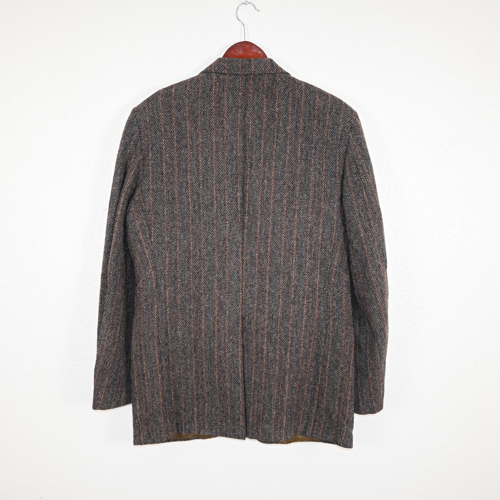 Harris Tweed Harris Tweed 44US Scottish Wool Sport Coat Haevy herringbone Size US L / EU 52-54 / 3 - 3 Thumbnail