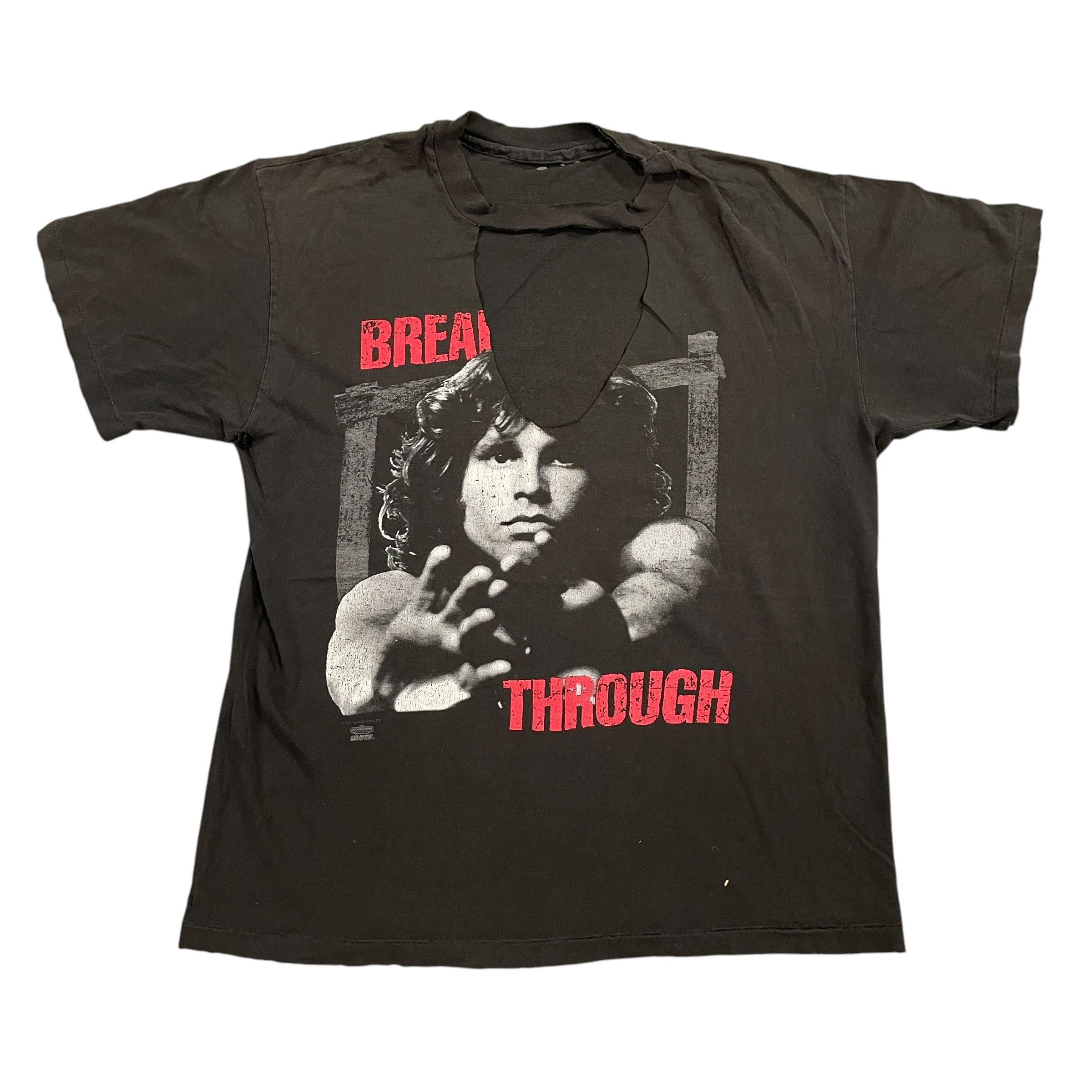Other 90s The Doors Vintage "Break On Through" Cut-Out T-Shirt 1993 Size US M / EU 48-50 / 2 - 1 Thumbnail