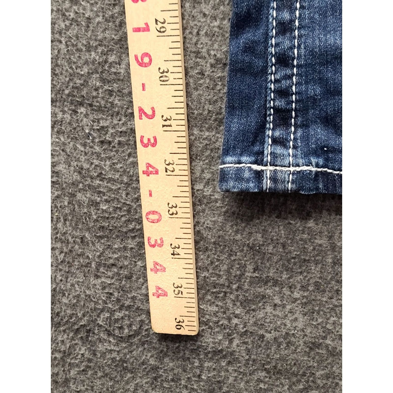 Ariat Ariat Real Denim Jeans Womens 28x32 Regular Fit Bootcut Mid Rise Distressed Denim Pants Blue Slim 5-Pocket Cowboy Horse Southwestern Mens Girls Size 28" / US 6 / IT 42 - 5 Thumbnail