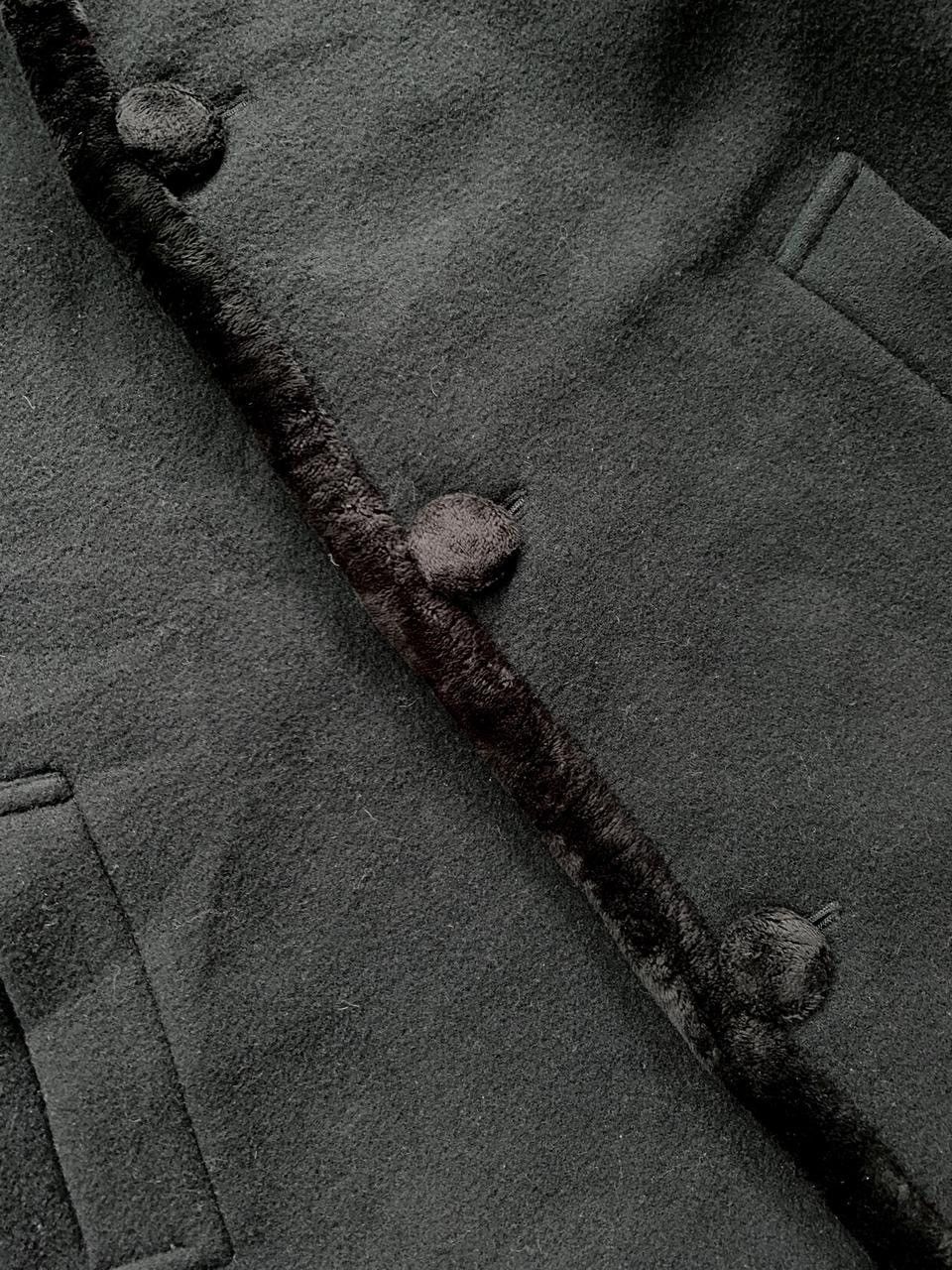 Comme des Garcons FREE TAX! 1991 Heavy Wool Fur Collared Coat Jacket Size US M / EU 48-50 / 2 - 6 Thumbnail